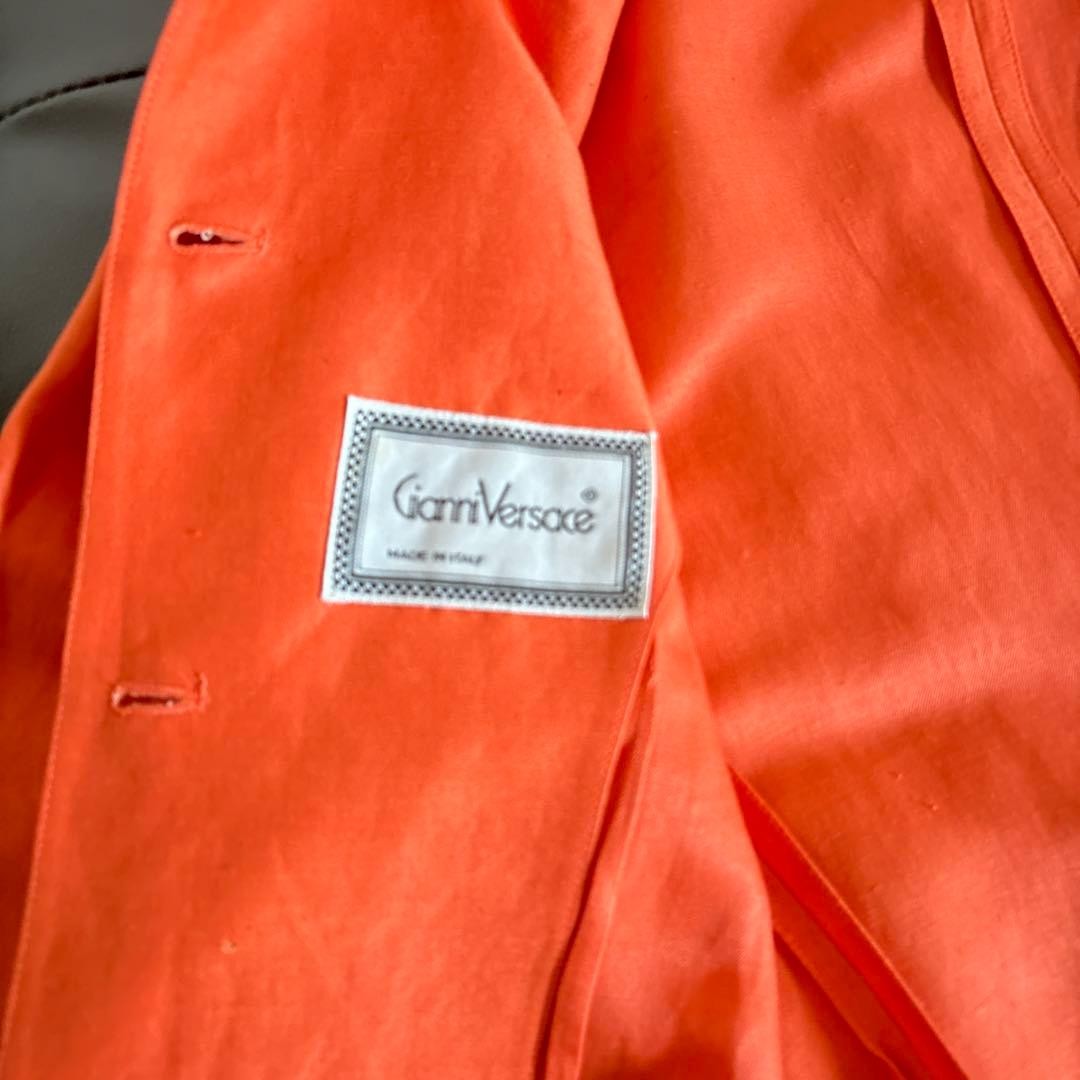 USED VINTAGE VERSACE LONG JACKET GOOD thumbnail 14