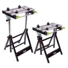 2x Profi Werkbank Werktisch Arbeitstisch Alu Spanntisch Klappbar