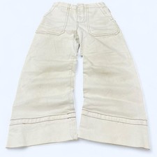 Anthropologie Baggy Wide Leg High Waist Jeans White Womens Size 24 Boho Indie