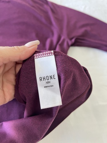 Rhone | Mens Large | Maroon Long Sleeve Activewear Athleisure Shirt - Picture 8 of 10