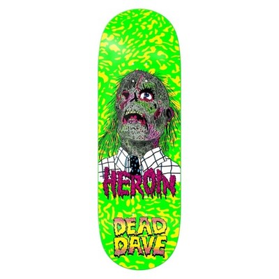 Heroin Skateboard Deck Dead Dave Dead Head 10.125