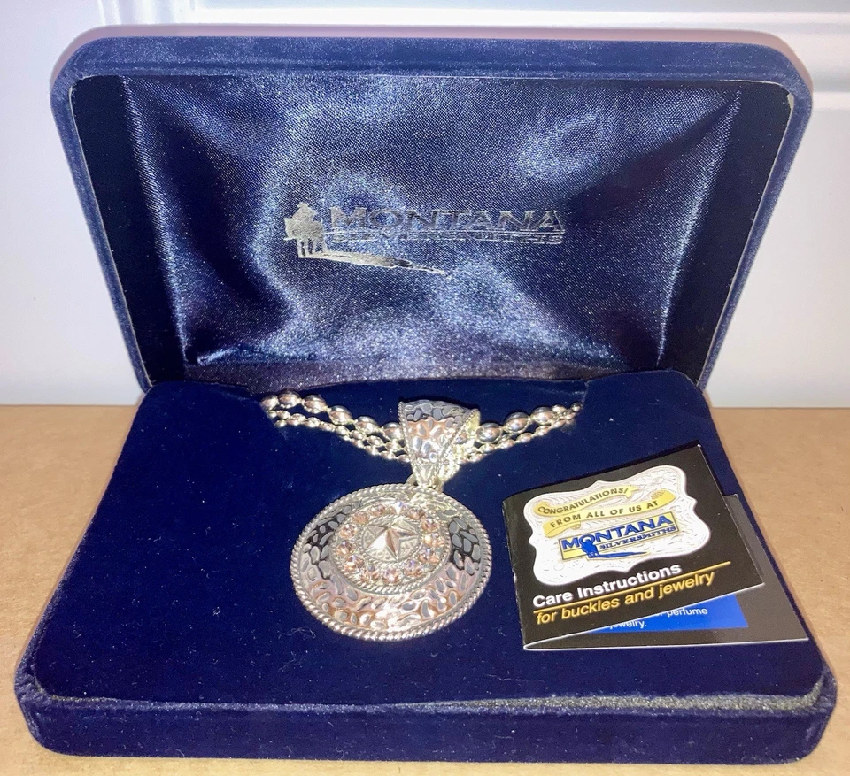 Montana Silversmiths Star Medallion NC-Round Concho Necklace - Sterling Silver - Image 2 of 4