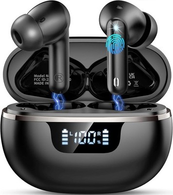 Kopfhörer Kabellos Bluetooth In Ear Noise Cancelling Wasserdicht Sport 50 Std