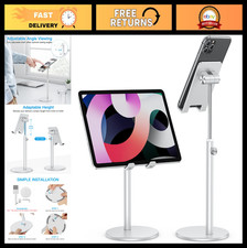 Adjustable Aluminum Phone Stand, Height Angle Holder for Desk, Fits All Smartpho