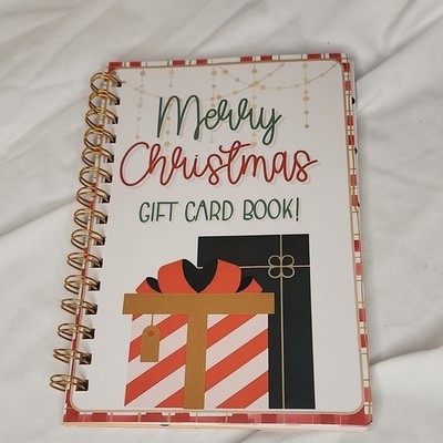 Christmas Gift Card Book A5 Spiral Notebook, For college student or you g adult