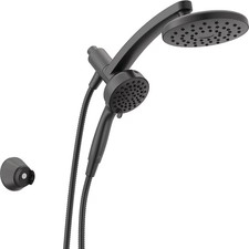 Delta 6 Setting Pivot Pro 3 In 1 Combination Shower Head Matte Black New
