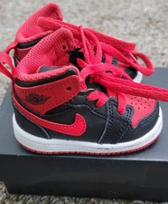 Nike Air Jordan 1 Mid TD 'Alternate Bred' DQ8425-060 Toddler Size 2C