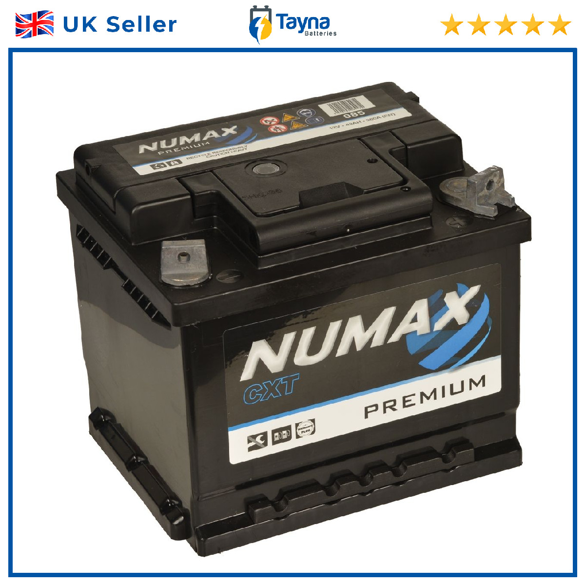 085 Numax Car Battery 12V 43AH