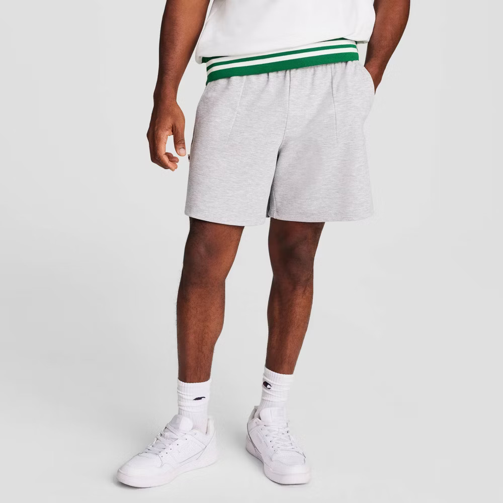 Champion Men's 7'' Club Sport Shorts - Heather Gray L