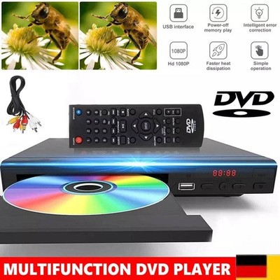 HD CD DVD UHD Spieler mit USB AV Anschluss mit Fernbedienung für TV Player DE