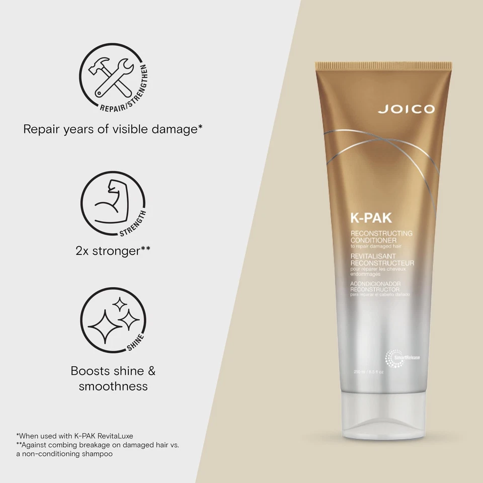 JOICO K-PAK/JOICO ACONDICIONADOR RECONSTRUCTIVO 8.5 OZ (250 ML) - Imagen 3 de 4