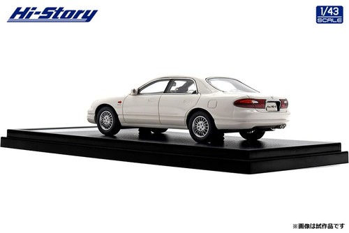 Hi Story 1/43 Mazda Anfini MS-8 2.5 Type X 1992 Cygnus White Diecast Model - Picture 4 of 4