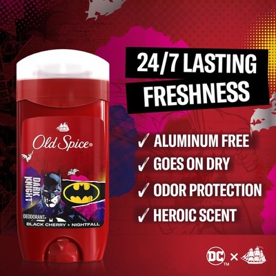 Old Spice Deodorant Black Cherry & Nightfall 3.0 oz Aluminum Free