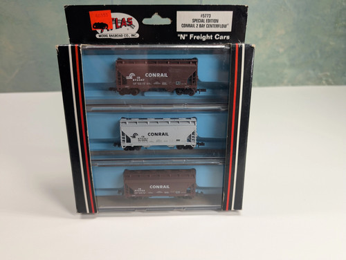Atlas 5773 Spur N Centerflow Hopper 3 Wagen Pack Conrail #876347, 876361, 876322 | Zustand: Used