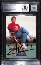 1991 Pro Line Portraits 56 Joe Thiesmann RET BGS Auto 10 Autographed BAS C88996