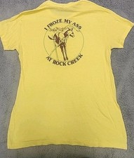 70's Rock Creek California Winter Lodge T Shirt USA MADE SEE PICTURES CAREFULL