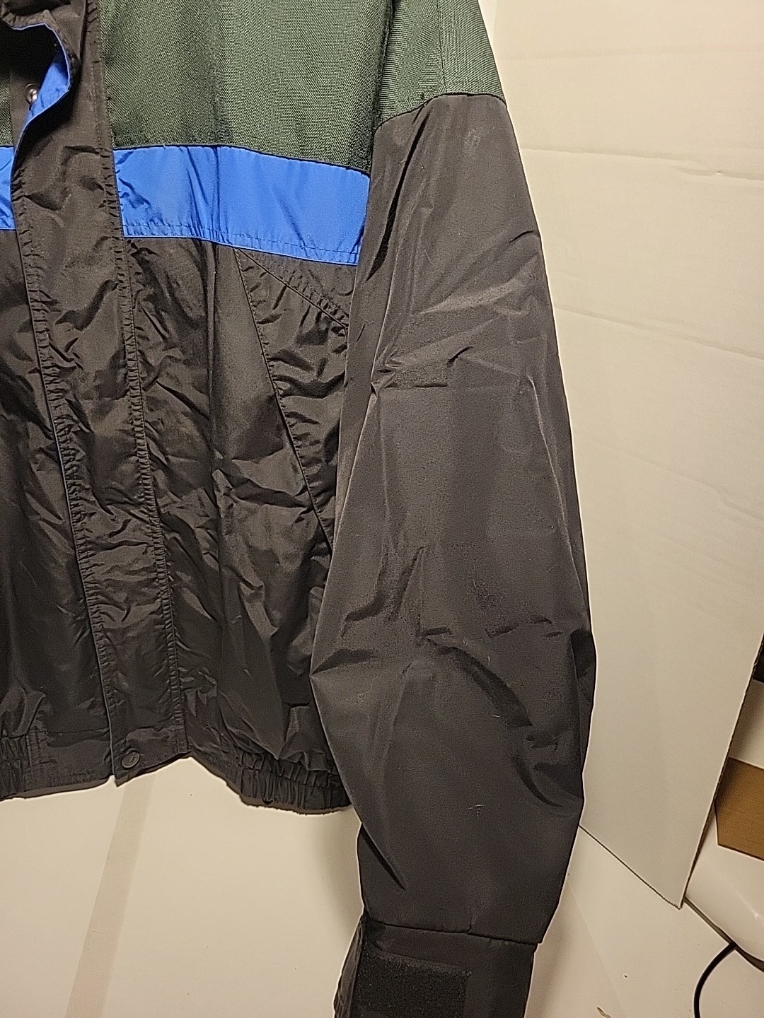 Men's L Columbia RN 69724 CA 05367 Coat Jacket Blue / Black / Green WARM Vintage thumbnail 7