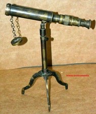 Telescopio da tavolo metallo spyglass ottone antico vintage nautico...