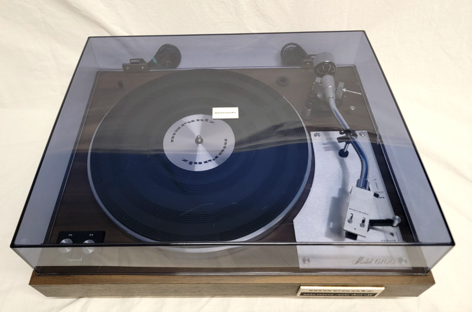 Vintage MARANTZ 6100 Turntable Record Player SERVICED TESTED & WORKING ...