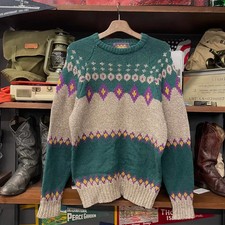 90s Polo Ralph Lauren CHAPS by Ralph Lauren patterned heavy wool knit sweater