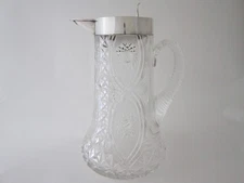 Antique George V Sterling Silver & Glass Jug - 1920's by Cooper Brothers & Sons