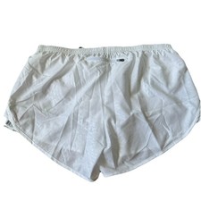 Women  s Nike Dri Fit Running Shorts White Size Large With Inside Liner