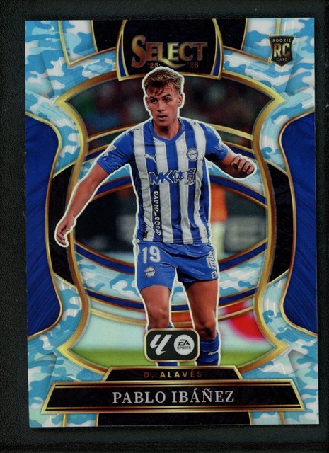 2025-26 Pablo Ibanez 19/30 Panini Select La Liga  RC Rookie Winter Camo