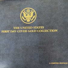 The United States First Day Cover Gold Collection 23 Karat 1981 Authentic