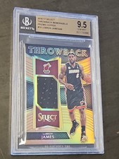 JERSEY MATCH 2016-17 Select Throwback Memorabilia Prizms Copper Lebron James /49