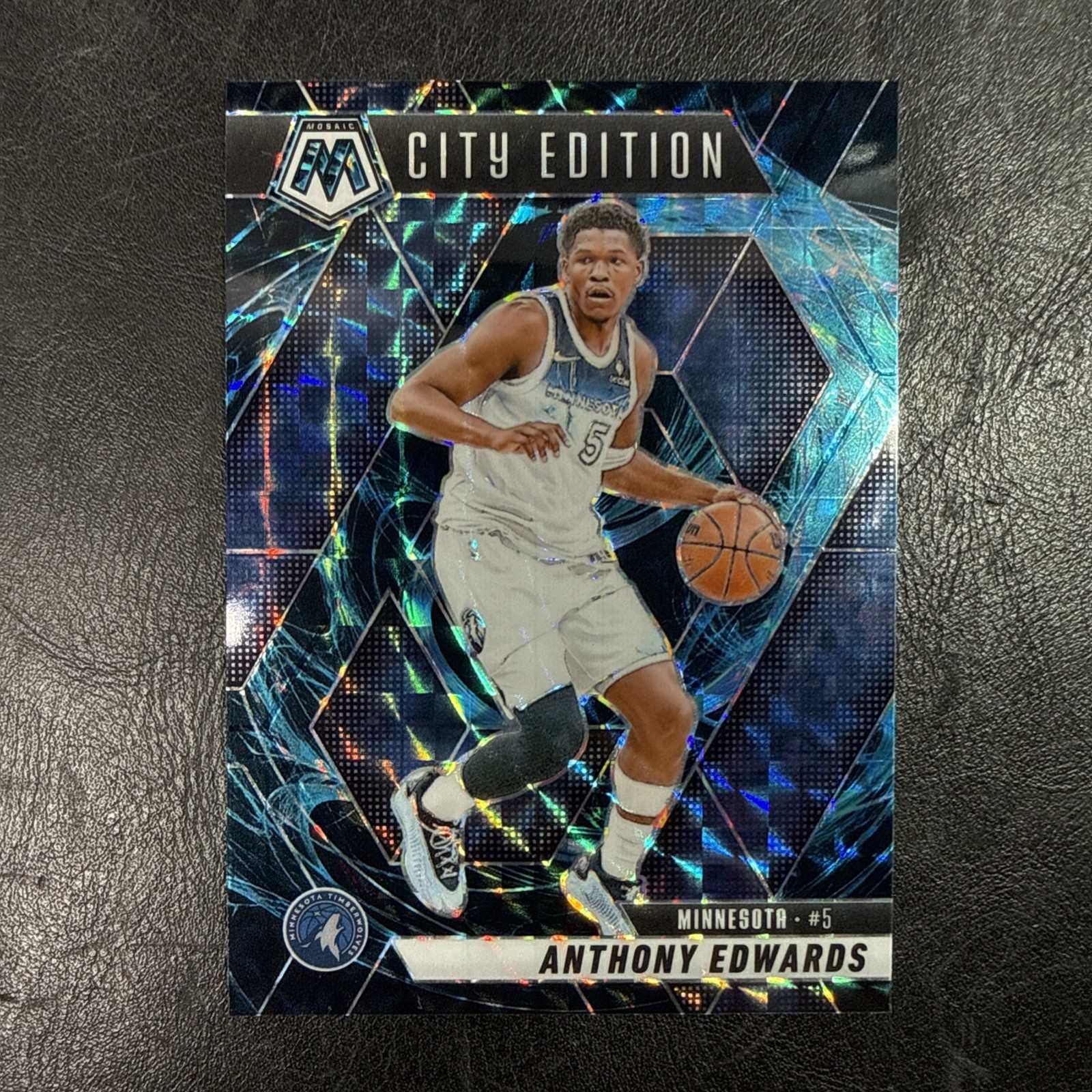 2024-2025 Mosaic Anthony Edwards Genesis #279 City Edition 🔥SSP Case Hit Wolves