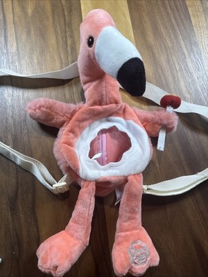 Chupa Chups Backpack Bag Limited Edition Plush Flamingo w Tags Stuffed Animal