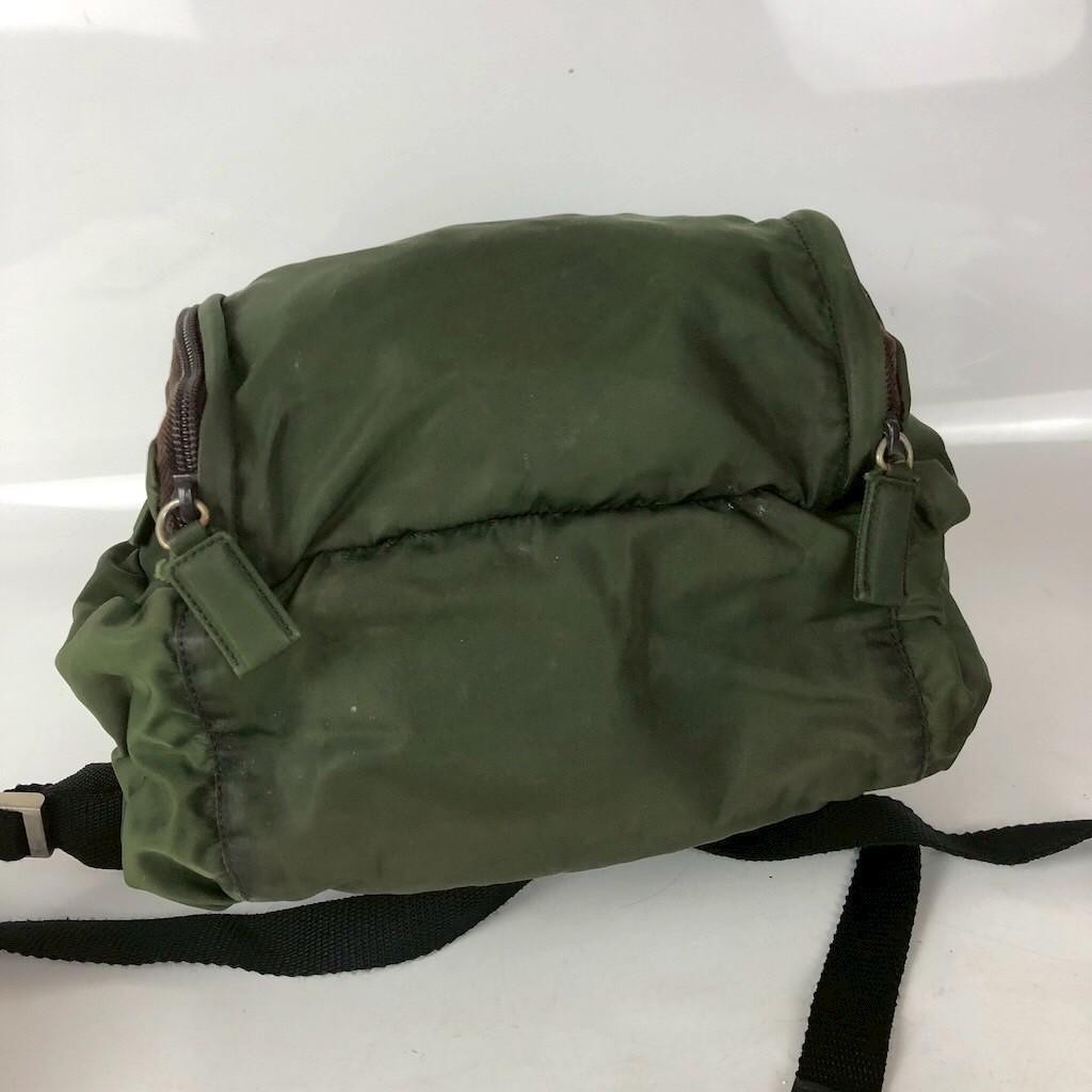 PRADA Backpack Nylon Green 3 Compartment Multi Storage Vintage V131 Model Men s thumbnail 4