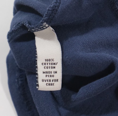 Abercrombie & Fitch Girls Blue Graphic T-shirts Size L Small Hole - Picture 6 of 7