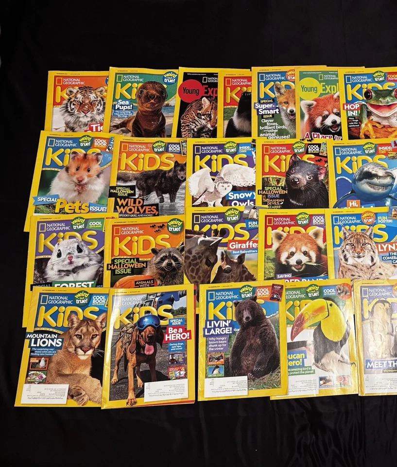 Lot Of 37 National Geographic Kids Magazines 2019-2022 Foto 2 de 3