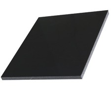 1 PCS HighDensity Polyethylene HDPE Plastic Sheet Black 12x12x1/2 Inch Board