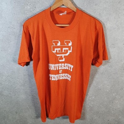 Vintage Tennessee Uni 90s USA Single Stitch T-Shirt Herren Medium Orange