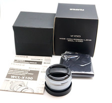 658 FUJIFILM WCL-X100 Wide Conversion Lens Silver for X100 series MINT BOXED