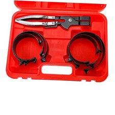 Piston Ring Compressor Set, 1pc Ratchet pliers and 6 pcs Piston Ring Bands (2
