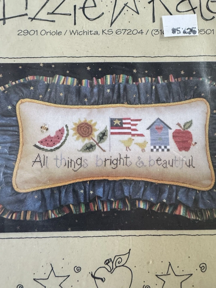 3 Lizzie Kate Patriotic Patterns Flags USA Sunflower Fireworks - Image 3 of 4