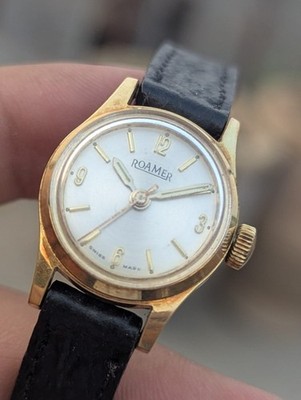 Roamer Manual Winding Swiss Gold Plated REF:59340 Ladies Vintage Watch Rare