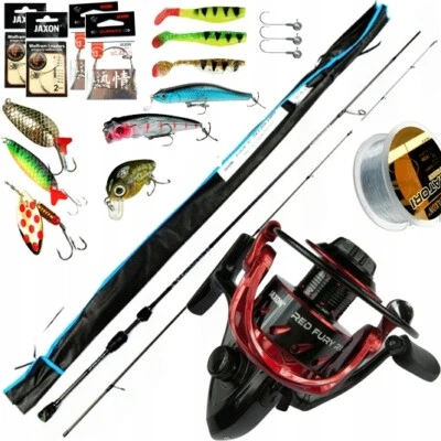 ANGELSET Rute Role SPINNINGSET Barsch Hecht jaxon Z2