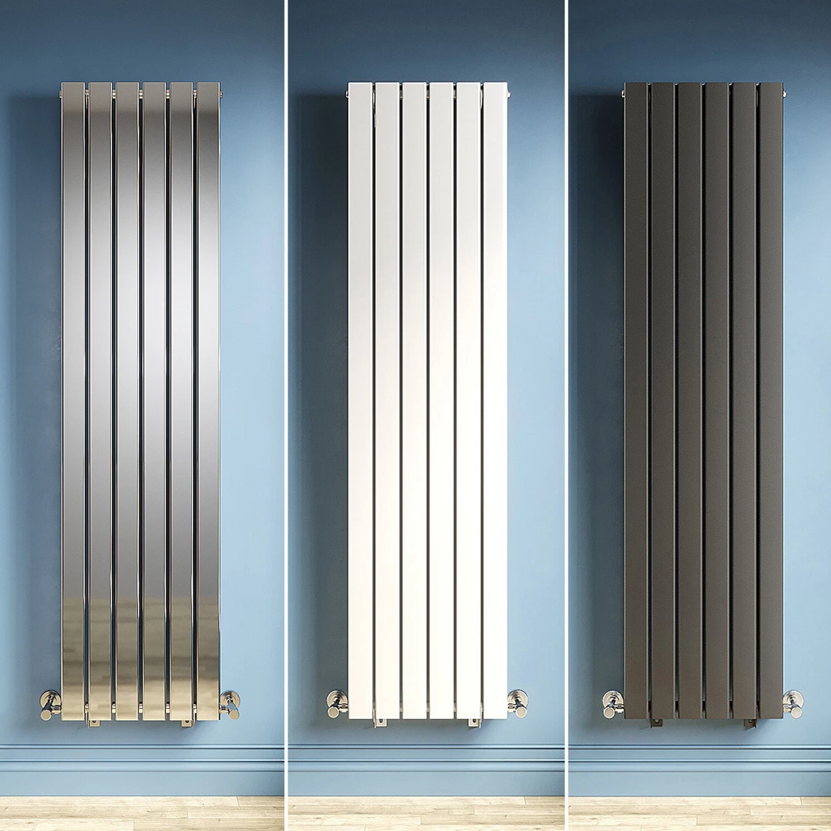 Vertical Radiator 1800 1600 Flat Panel Bathroom Central Heating Tall Upright  Rad | eBay