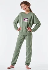 Schiesser Girl Pajamas 140 152 164 176 100% Organic Sweatware Pajamas