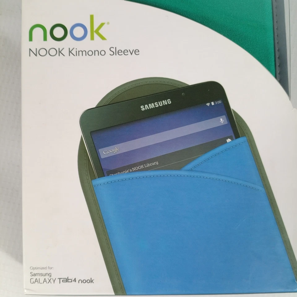 NOOK Kimono Sleeve For SAMSUNG GALAXY TAB 4 Emerald Green MSRP $24+ - Image 2 of 4