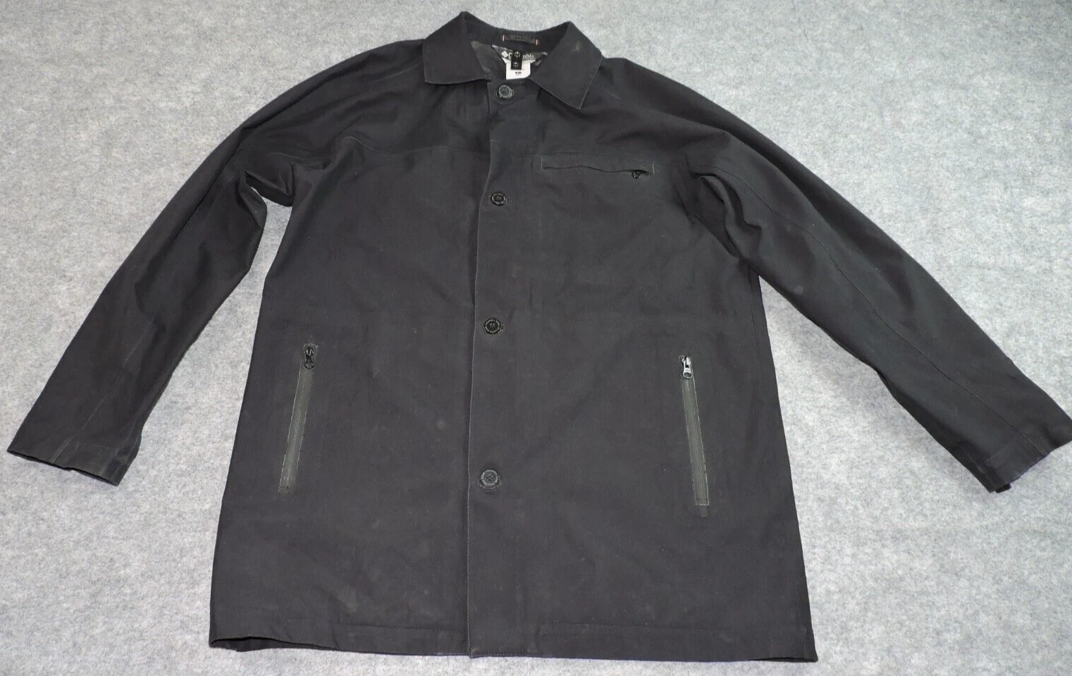 Columbia XCO Mens Large Water Wind Resistant Zip + Flap with Buttons Thin Jacket