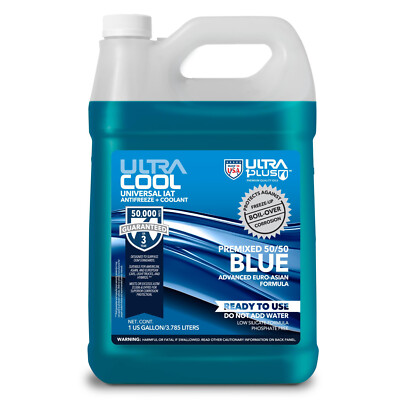 UltraCool Premixed 50/50 Antifreeze Coolant Blue   1 Gal Universal