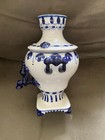 Vintage Hand Painted GZHEL Samovar Urn 9 inches tall — photo 4