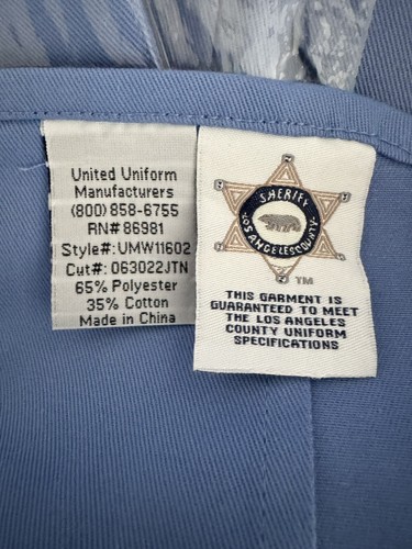 UNITED UNIFORM Manufacturers (NWT) Women’s Blue Uniform LongSleeve Shirt-PLUS 3X - Picture 6 of 11