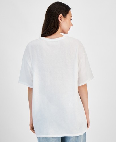 Grayson Threads the Label Maglietta Juniors' New York Building Stampa Grafica, Bianco L - Foto 2 di 3