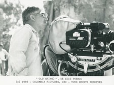 DIRECTOR LUIS PUENZO OLD GRINGO 1989 VINTAGE PHOTO ORIGINAL